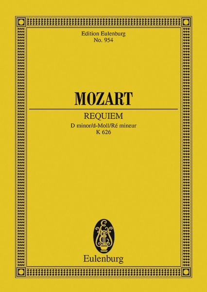 Mozart: Requiem KV 626 (Study Score) published by Eulenburg